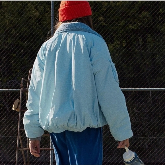 FP Movement by Free People Light Blue Bomber Jacket - Picture 5 of 7